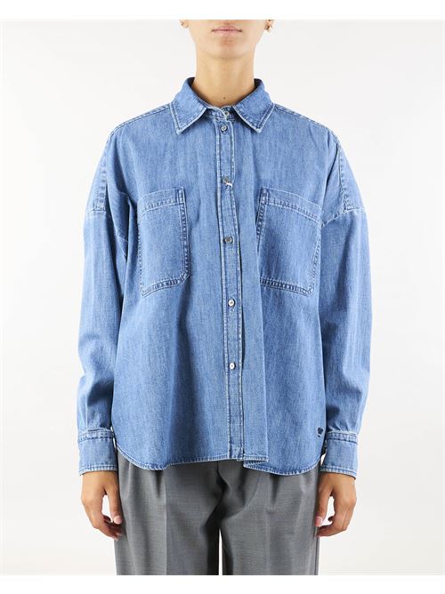 Camicia crop in denim di cotone Max Mara Weekend MAX MARA WEEKEND | Camicia | LANDA8